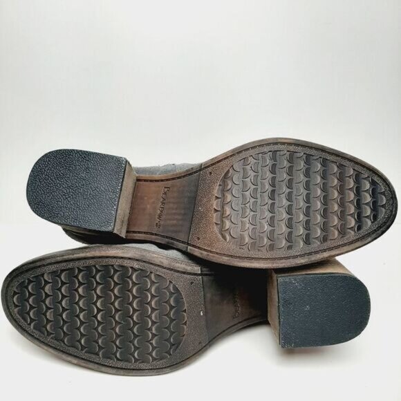 BEARPAW / Amethyst Genuine Suede Heeled Winter Bootie Lined Block Heel Grey 11 - Picture 13 of 16